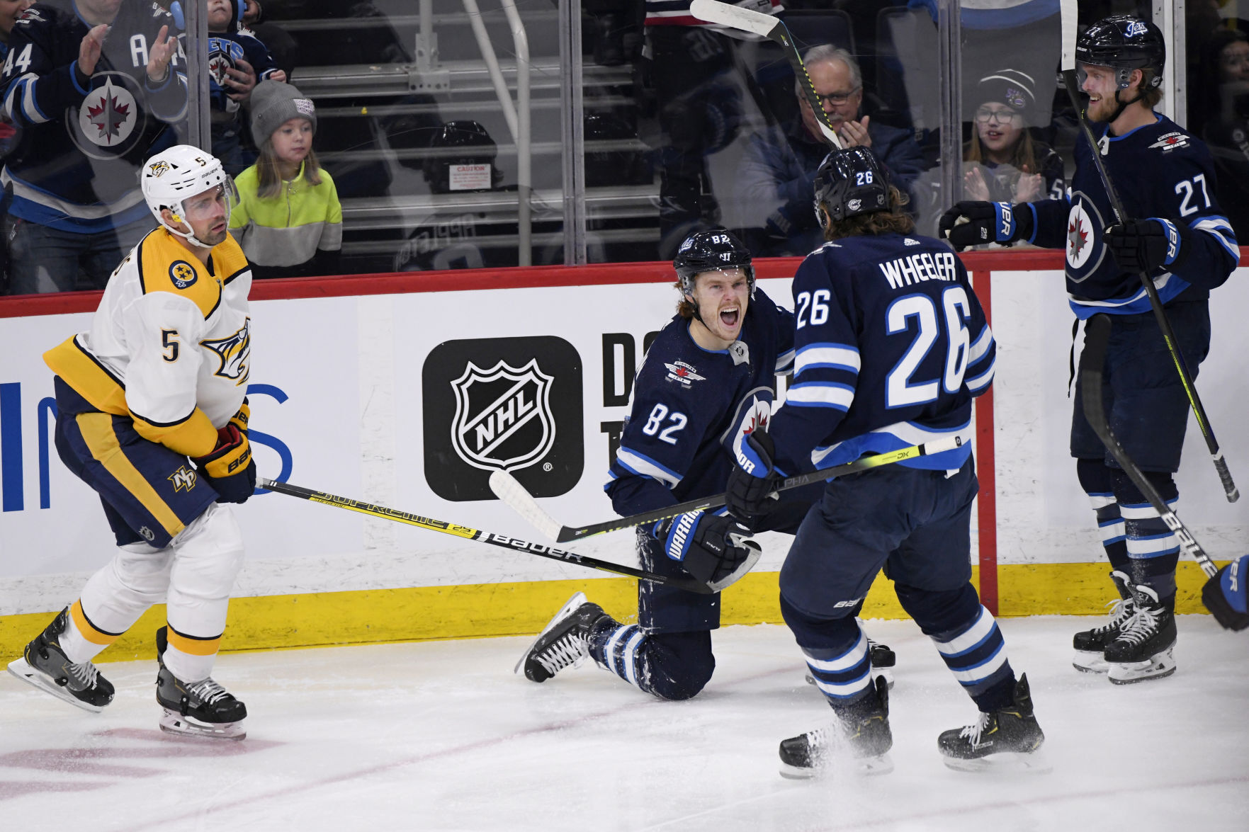APTOPIX Predators Jets Hockey